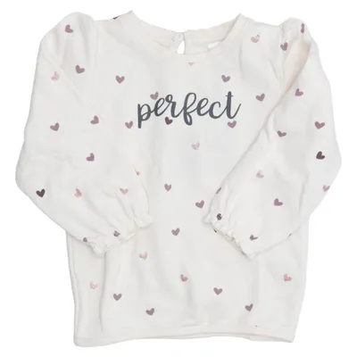 Sweatshirt (Hvid, Flerfarvet) fra Topomini Økologisk bomuld, Polyester