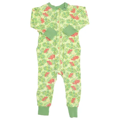 Barboteuse (Vert, Jaune, Rouge) de Duns Coton biologique