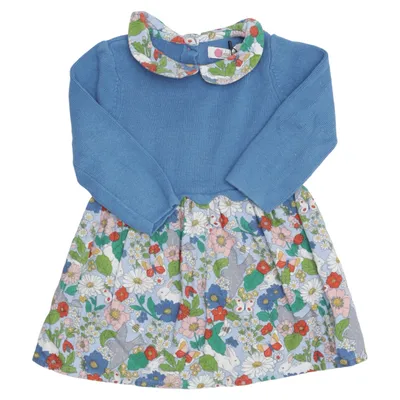 Robe (Bleu, Multicolore) de Baby Boden Cachemire, Coton
