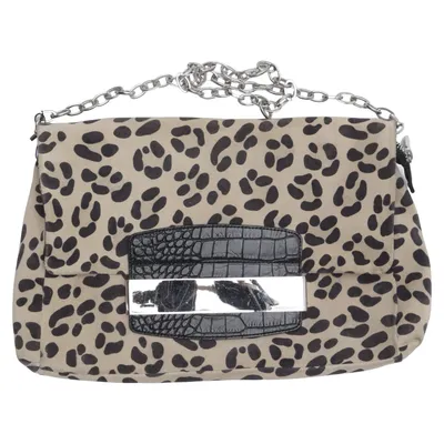 Axelremsväska (Beige, Svart) från Jimmy Choo for H&M Polyester, Mocka