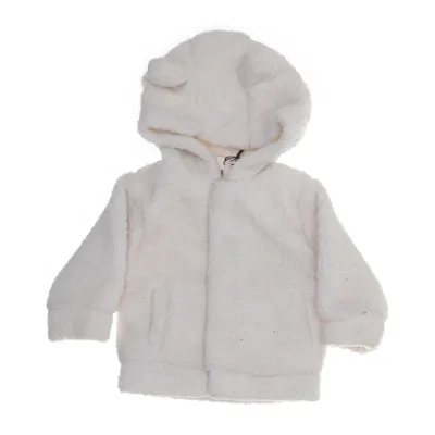 Fleece jas (Wit) van Prénatal Organisch katoen, Elastaan, Polyester