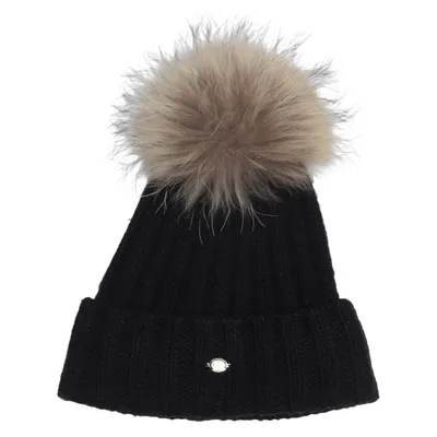 Bobble hat (Black, Brown) from Goldbergh Viscose, Wool