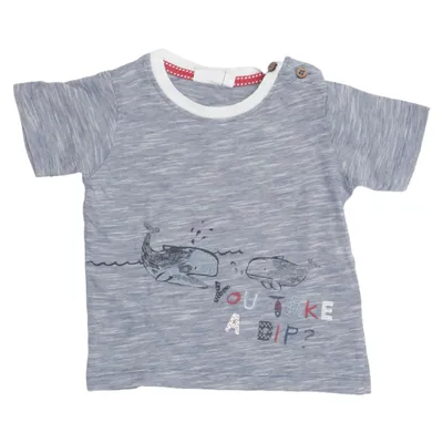 T-shirt (Bleu, Blanc) de People Wear Organic Coton biologique