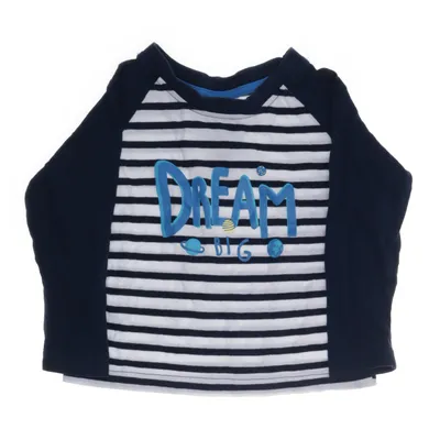 Honkball T-shirt (Blauw, Wit) van Pocopiano Katoen