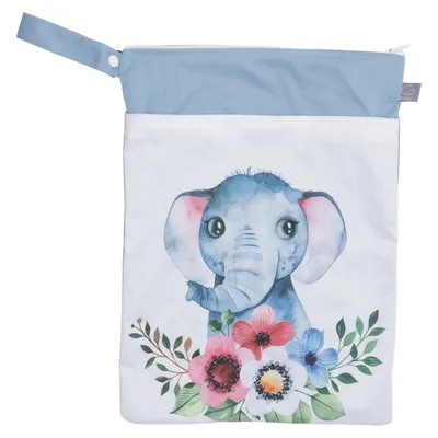 Canvas tas (Blauw, Meerkleurig) van Elinfant