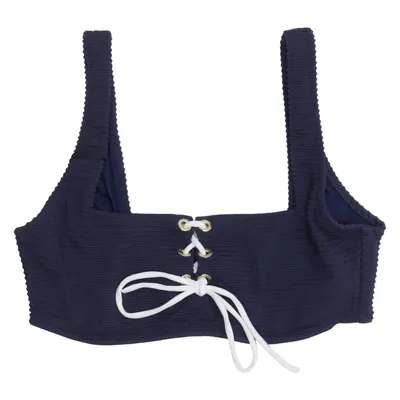 Bikini top (Blue) from Heidi Klein Elastane, Polyamide