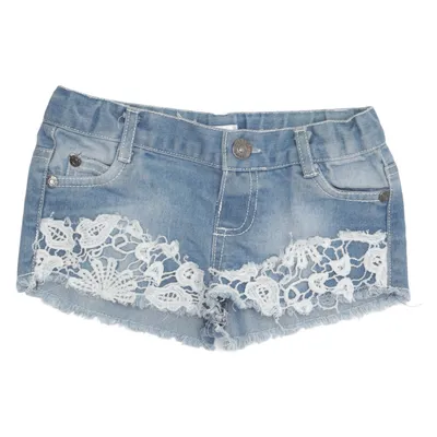 Denim shorts (Blauw, Wit) van Pepco Katoen, Elastaan, Polyester