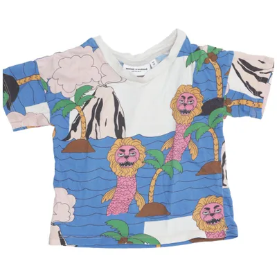 T-shirt (Blå, Flerfarvet) fra Mini Rodini Økologisk bomuld