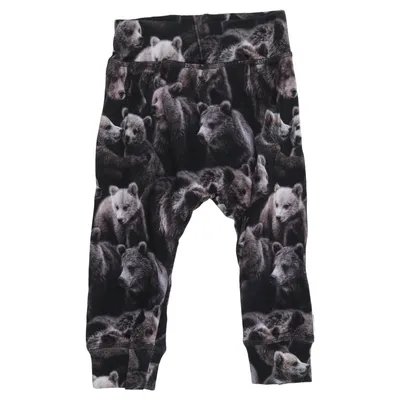 Leggings (Svart, Brun) från Molo Elastan, Ekologisk bomull