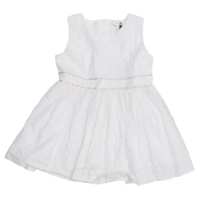 Dress (White, Gold) from Livly Cotton