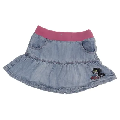 Jupe en jean (Bleu, Rose) de Bamse Coton