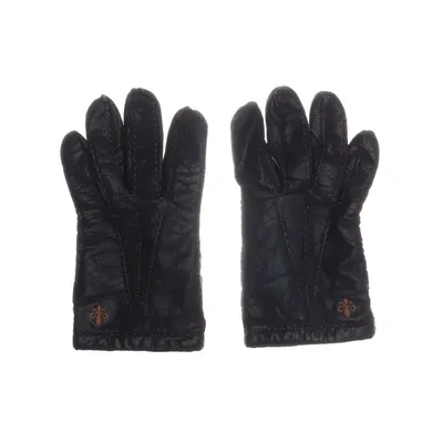 Leather gloves (Black) from Morris Leather, Wool