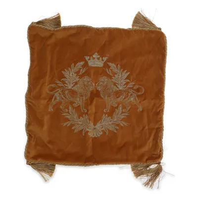 Kuddfodral (Brun) från H&M Home Bomull, Metallfiber, Polyester