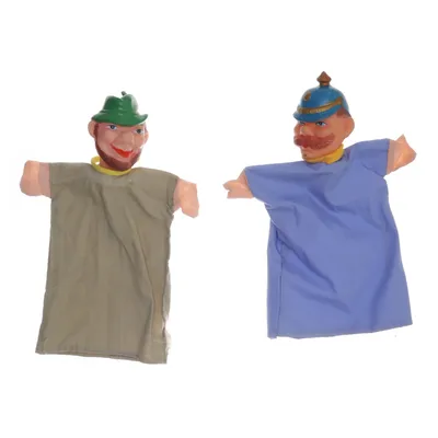 Handpop (Blauw, Meerkleurig)