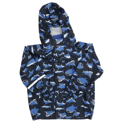 Rain jacket (Blue, Black, White) from Caretec Polyester, Polyurethane