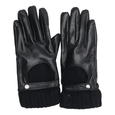 Gloves (Black) from Bijou Brigitte Acrylic, Polyurethane, Wool