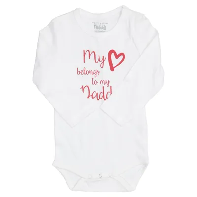 Body (Vit, Röd) från Minikids by Crossbow Ekologisk bomull