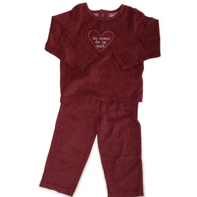 Loungewear (Red) from Gémo Cotton, Polyester