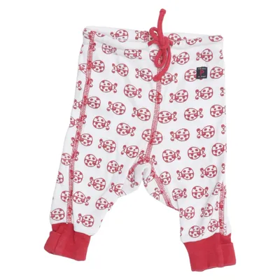 Pants (White, Red) from Polarn O. Pyret Cotton