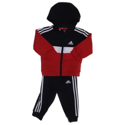 Sportswear set (Red, Black, White) from Adidas Cotton, Elastane, Recycled polyester