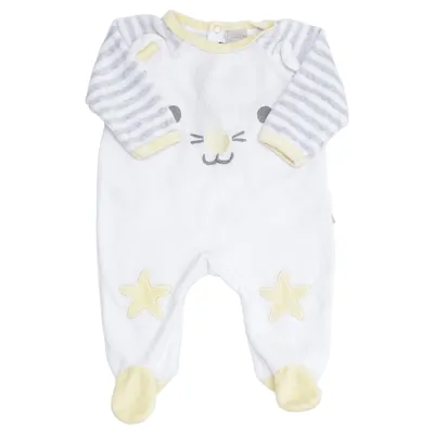 Rompertjes (Wit, Geel, Grijs) van Smile Katoen, Polyester