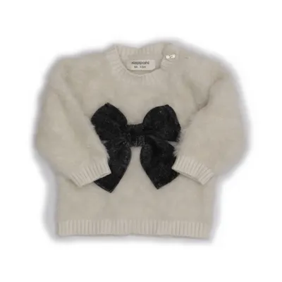 Sweater (White, Black) from KappAhl Polyamide, Polyester, Viscose