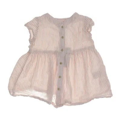 Klänning (Rosa, Vit) från Lindex Baby Bomull