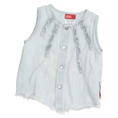 Top (Blauw) van Diesel Katoen