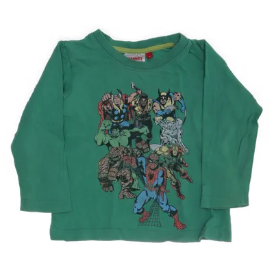 Långärmad t-shirt (Grön, Flerfärgad) från Marvel Comics Bomull