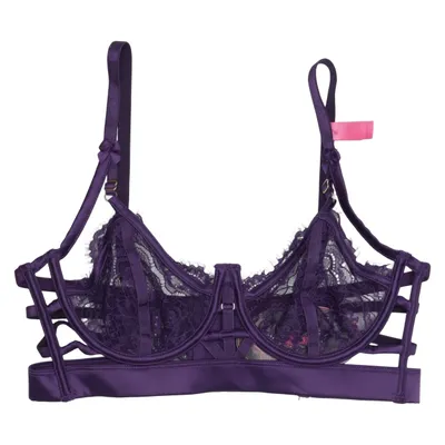 Bra (Purple) from Private Collection Elastane, Polyamide