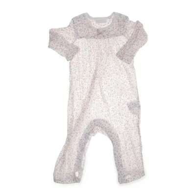 Sparkdräkt (Vit, Rosa) från Lindex Baby Bomull