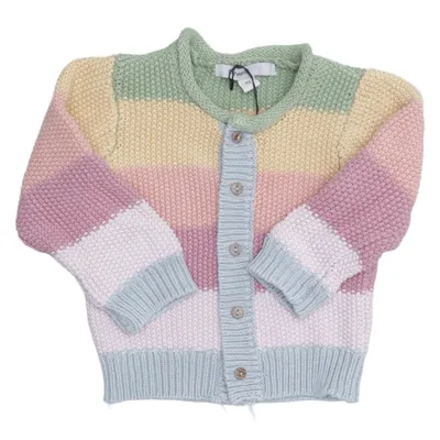 Cardigan (Grøn, Gul, Pink, Flerfarvet) fra MyWear Baby Økologisk bomuld
