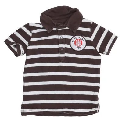 Henley shirt (Brown, White) from FC St.Pauli Cotton