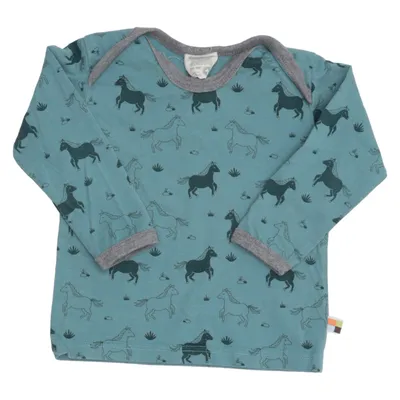 T-shirt à manches longues (Bleu) de Loud + Proud Coton biologique