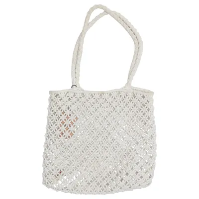 Beach bag (Beige) from Pieces Cotton