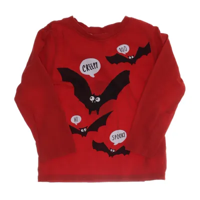 Långärmad t-shirt (Röd, Flerfärgad) från H&M Kids Bomull