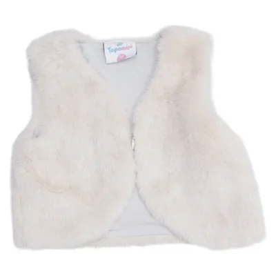 Gilet d'extérieur (Beige) de Topomini Coton biologique, Polyester