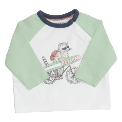 Long sleeve T-shirt (White, Green, Blue) from Fatface Cotton, Elastane