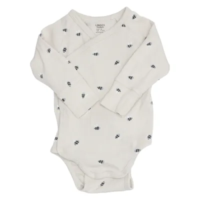 Body (Beige, Flerfärgad) från Lindex Newborn Bomull, Elastan