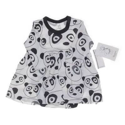 Klänning (Vit, Svart, Flerfärgad) från Newborn Bambu, Bomull, Viskos
