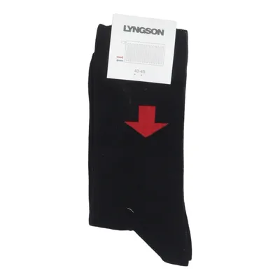 Chaussettes (Noir, Rouge) de Lynon Coton, Élasthane, Polyamide