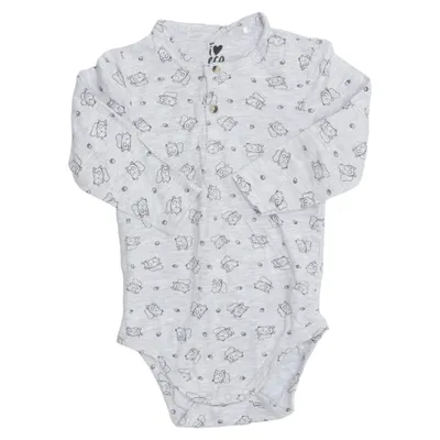 Romper (Grijs) van ICA I Love Eco Elastaan, Organisch katoen, Polyester