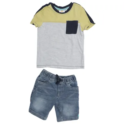 Set (Blå, Grå, Gul) från Kids Bomull, Elastan, Polyester, Viskos