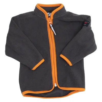 Fleecejakke (Grå, Orange) fra Polarn O. Pyret Polyester