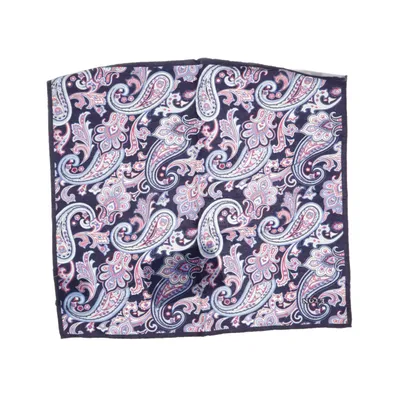 Zakdoek (Blauw, Roze, Meerkleurig) van Eton Katoen, Zijde