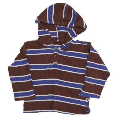 Huvtröja (Brun, Blå, Vit) från Mini Rodini Bomull