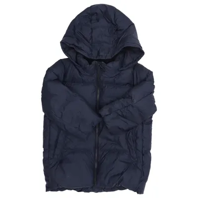 Donsjack (Blauw) van Uniqlo Baby Katoen, Dons, Veer, Polyamide, Polyester