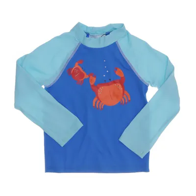 Zwemshirt (Blauw, Oranje) van Baby Boden Elastaan, Polyamide, Polyester