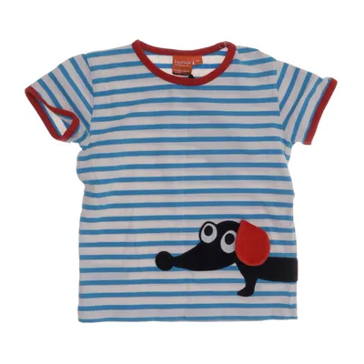 T-shirt (Vit, Blå, Röd) från Lipfish Elastan, Ekologisk bomull, Polyester