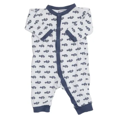Barboteuse (Blanc, Bleu) de Baby by Lindex Coton